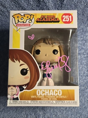 MY HERO ACADEMIA - OCHACO - #251 - FUNKO POP - SIGNED BY LUCI CHRISTIAN - JSA