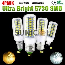 1/4Pcs LED Corn Bulbs E27/B22/E14/G10/G9 7W--30W  Warm Cold White Lights Lamp UK