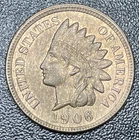 1906 Indian Head Cent 1c High Grade Choice AU About Uncirculated Lusterous