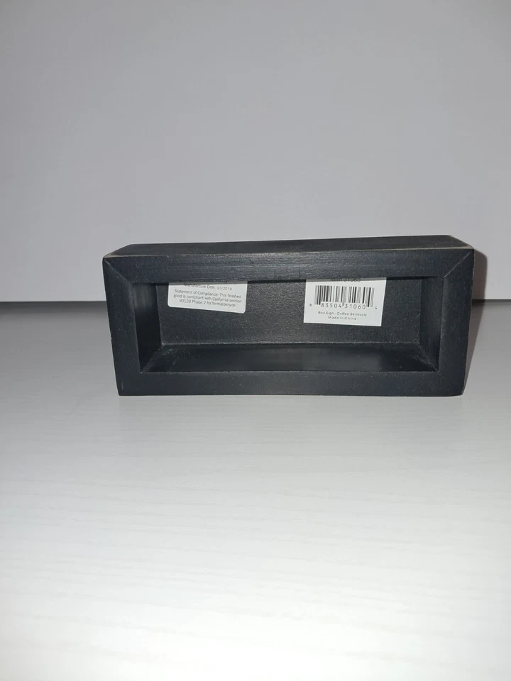 Letrero de caja Primitives de Kathy ~ Cómo tomo mi café en serio ~ Letrero de café Foto 2 de 4