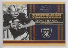 2008 Donruss Classics Timeless Treasures 914/1000 George Blanda #TT-10 HOF 0o5