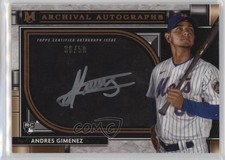 2021 Topps Museum Collection Archival Copper /50 Andres Gimenez #AA-AG Auto 0hs0