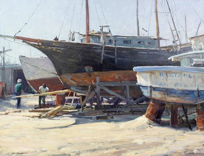 Clyde Aspevig, Original Signed Oil Painting on Canvas