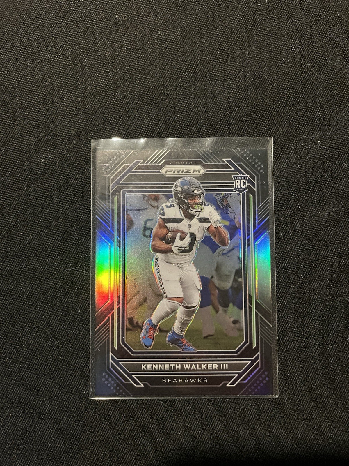 2022 Panini Chronicles - Prizm Black Silver #19 Kenneth Walker III RC