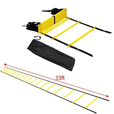 20 Rung 33Ft Pro Agility Ladder Agility Training Ladder Speed with Carrying Bag