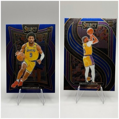 Bronny James (RC) Blue Select x2 - Concourse #90 & Premier Level #179 - Lakers