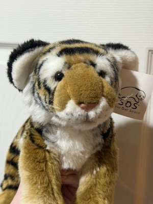 Save Our Space SOS Orange Tiger Plush Medium NWT READ Stuffed Animal RARE