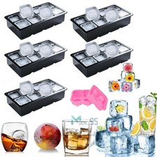 Slow-Melting Reuseable Large Ice Cube Mold Maker For Whisky Cocktails Beverage