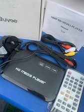 Full HD 1080P Media Player Audio Video Multimedia TV Box with Remote  USB AV