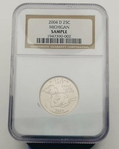 2004-D Michigan State Quarter "Sample" NGC #20342