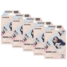 FUJIFILM instax mini Instant Film Soft Glitter, 10 Exposures - 5 Pack