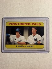 2018 Topps Heritage Retro 1969  Aaron Judge Gary Sanchez Pinstriped Pals Yankees