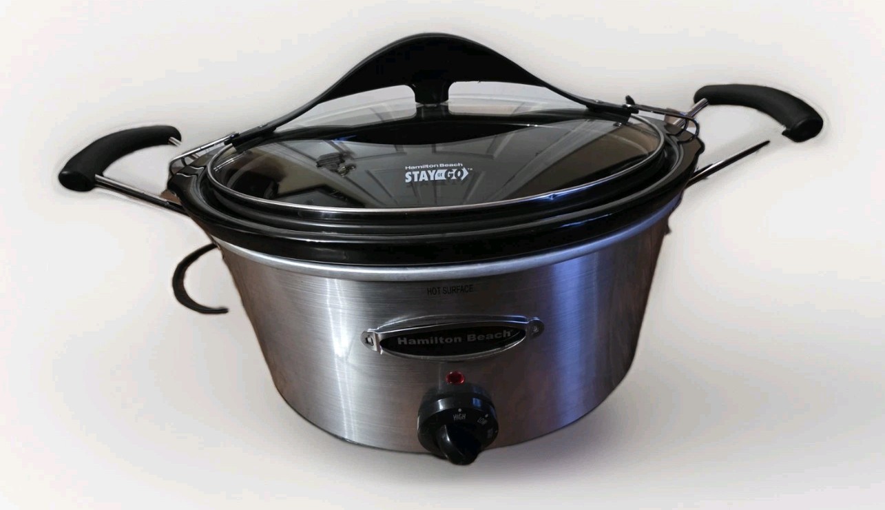 Hamilton Beach 33162R Stay or Go 6 Qt Slow Cooker Stainless 