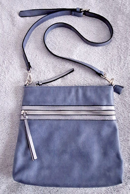 Orsay Tasche Handtasche Umhängetasche Bag blau silber