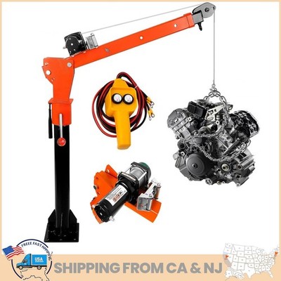 Electric Pickup Truck Crane Truck-Mounted Bed Hoist 2000Lb/ 3800Lb/ 5000Lb Winch