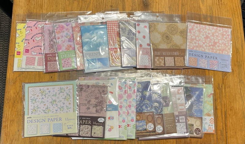 HUGE LOT NEW Design paper 150×150mm SQUARE Origami scrapbook photo 485 sheets!