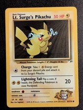 Wizards of the Coast Lt. Surge's Pikachu 81/132 Gym Heroes Unlimited on eBay