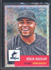 Jesus Aguilar 2022 Topps Chrome Platinum Rose Gold Refractor #484 (24/75)