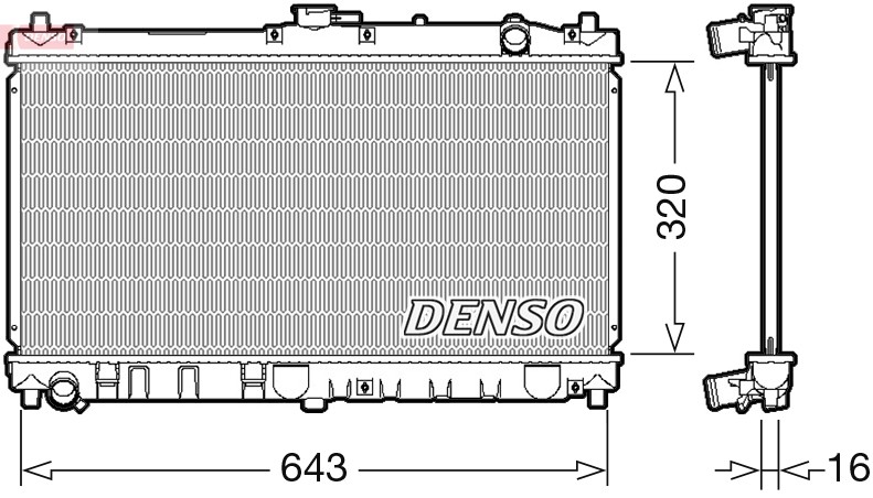 RADIATOR ENGINE COOLING DRM44031 FOR MAZDA AZ-3/PRESSO ROADSTER/II MX-3 EUNOS