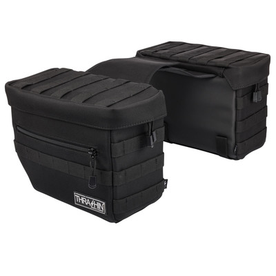 Thrashin Supply Company Essential Saddlebags - Black TSB-0006
