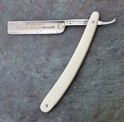 Vintage Friedr Herder Abr Sohn #173 DBGM Straight Razor Solingen Germany