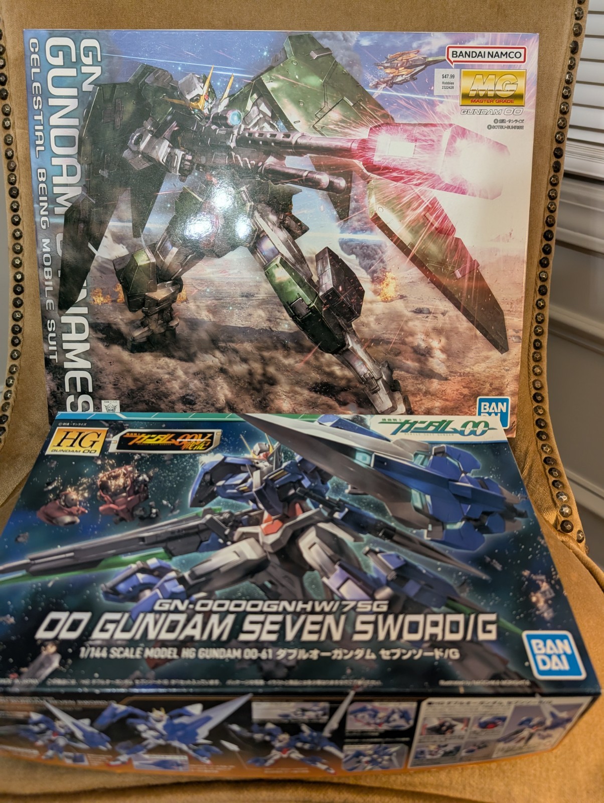 2 kits modelo Bandai Gunpla MG + HG