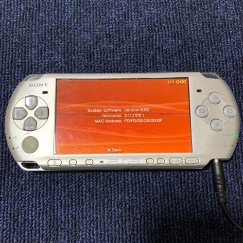 Sony PSP 3000 Console Mystic Silver System ver. 6.60 Japan No Battery - Picture 1 of 7