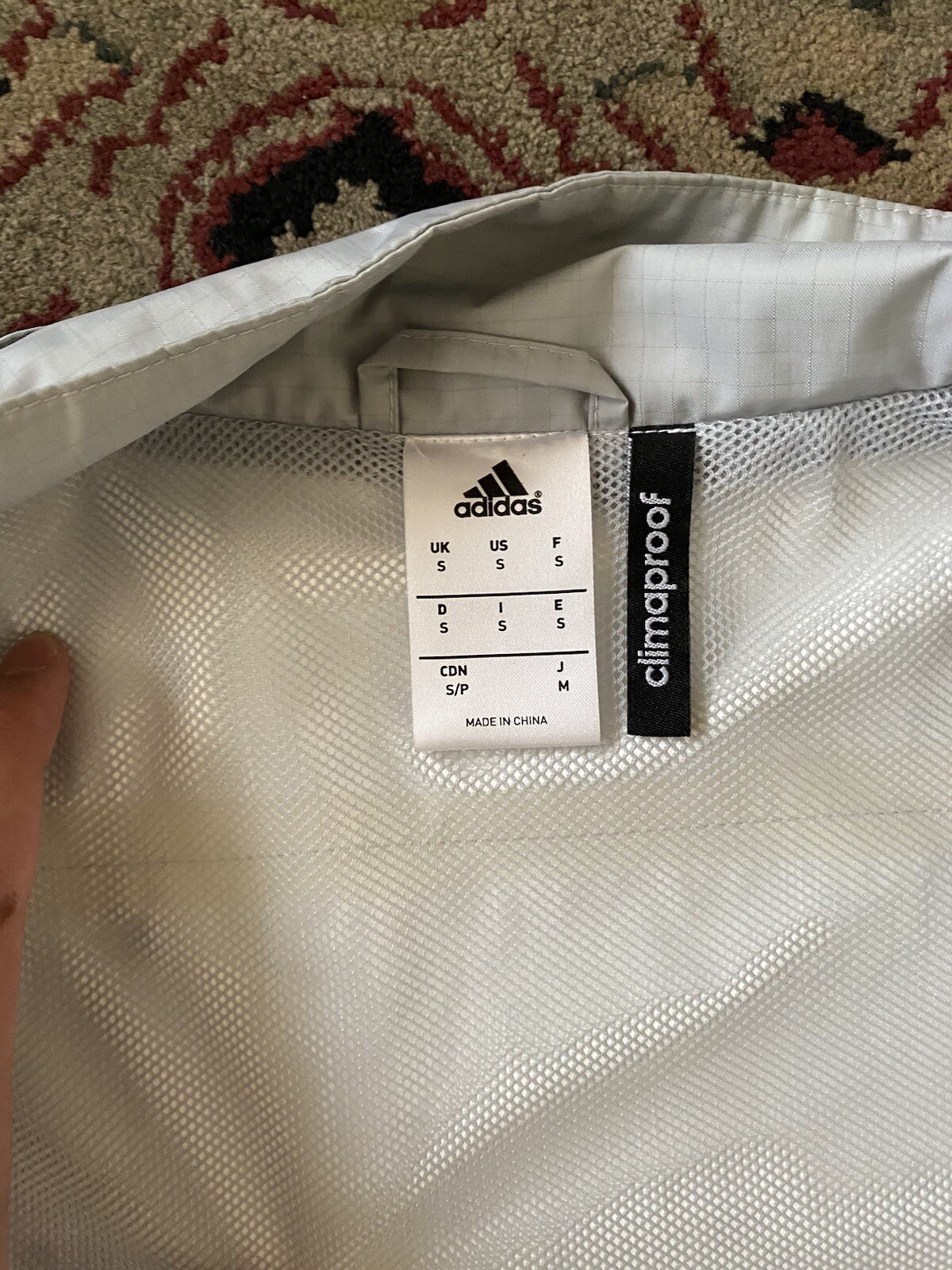 adidas soccer warm up jacket size small mens eBay
