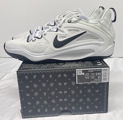 Size 15 - Nike KD 15 TB White Black for sale online | eBay