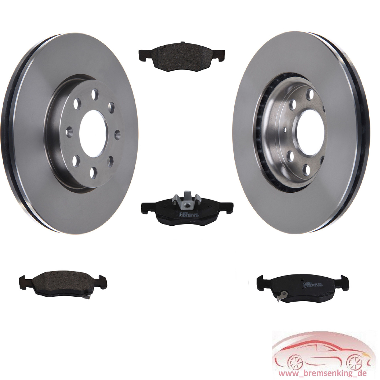 Alfa Romeo MITO Bremsen Set Bremsscheiben + Beläge vorne Vorderachse
