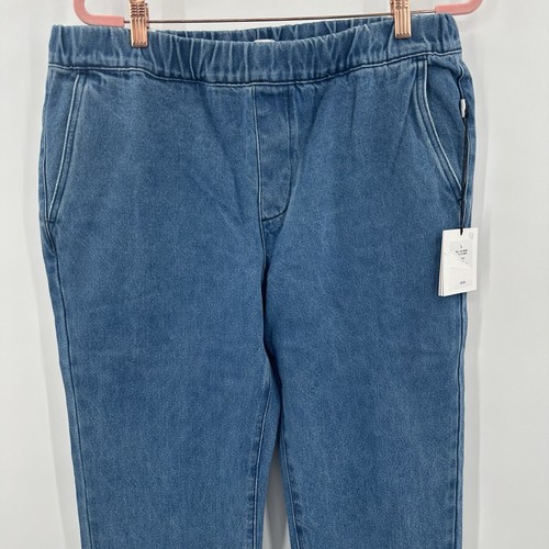 NWT Onia Men's Pull On Tapered Elastic Waist Drawstring Jeans Pants Size Large - Picture 2 of 7