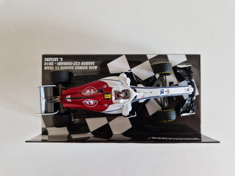 Minichamps 1/43 Alfa Romeo Sauber Ferrari C37 C. Leclerc - 2018 - 417180016 - Immagine 3 di 4