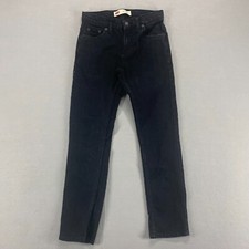 Levis Jeans Boys 14 Reg Black 511 Slim Straight Medium Wash Denim 26x27