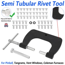 Semi Tubular Rivet Tool For 1/8" Semitubular Rivets Fixt Dies Vent Window Fixed