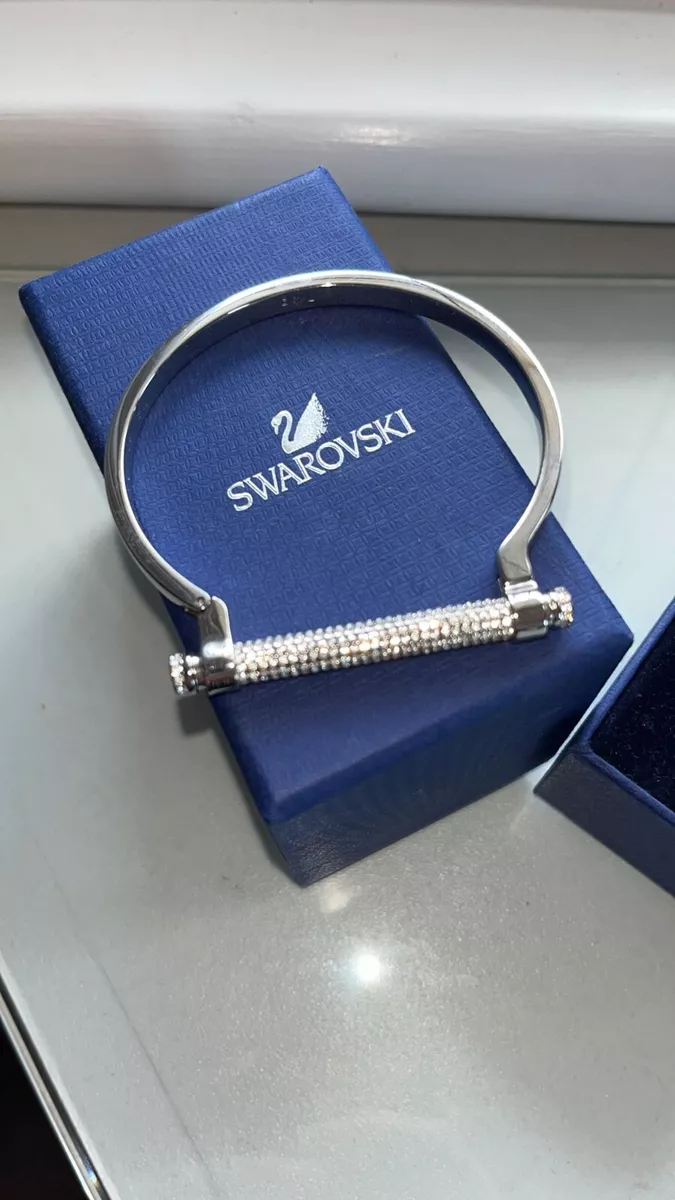 SWAROVSKI SILVER MEDIUM FRIEND BANGLE BRACELET 5216925