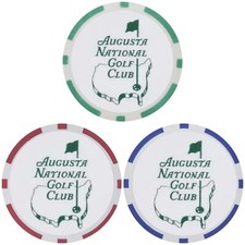 3 Augusta National Golf Club - Poker Chip Golf Ball Marker