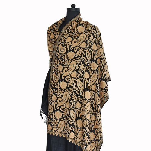 KASHMIR PASHMINA Stole. Handmade with 100% Natural Cashmere & Hand Embroidered. - Picture 2 of 10