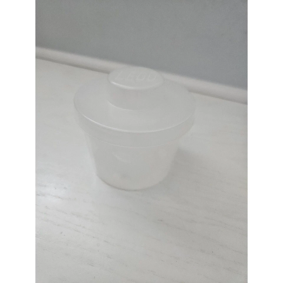 Vintage Lego Store Short Pick-a-Brick Cup Storage Container w Lid Set Of 3, Used - Image 2 of 4