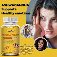 Ashwagandha Capsules 5500mg Support A Healthy Mood