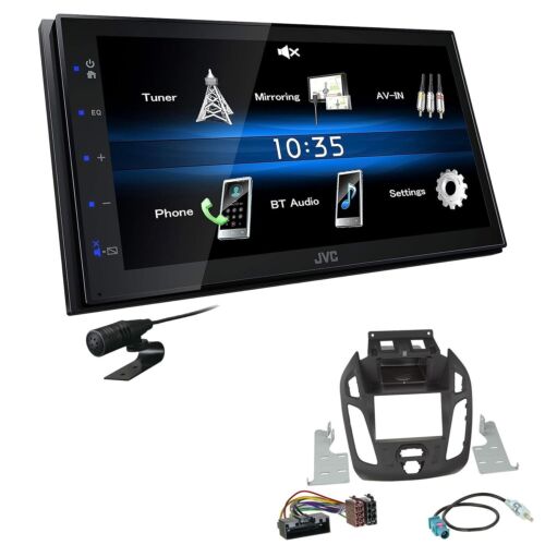 JVC 2 DIN Radio Bluetooth for Ford Tourneo Transit Connect Black Without Display - Picture 1 of 5
