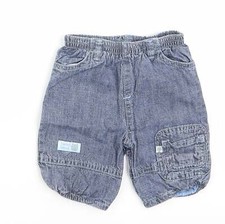 Mothercare Boys Blue Cotton Blend Jogger Jeans Size Newborn