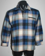Vintage Hang Ten Full Zip Buffalo Check Jacket Shacket Youth Size 10 Surf
