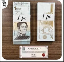 Venezuela 1 MILLION (1,000,000) Bolivar Soberano 2020 UNC X 1 PC PFX A 4 DIGITS