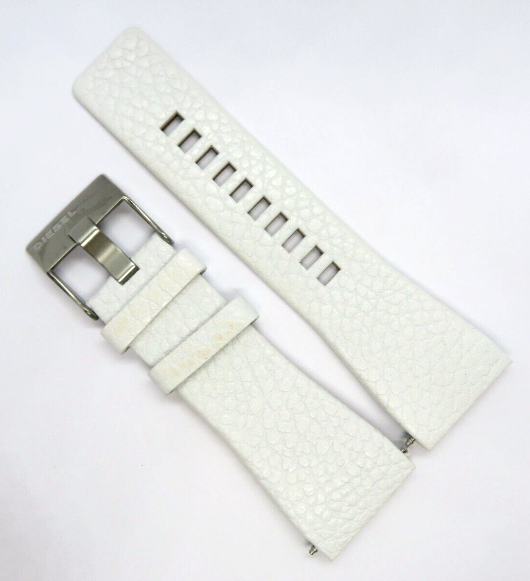 DIESEL Original Replacement Leather Strap DZ1705 Watch Strap White 30 Mm
