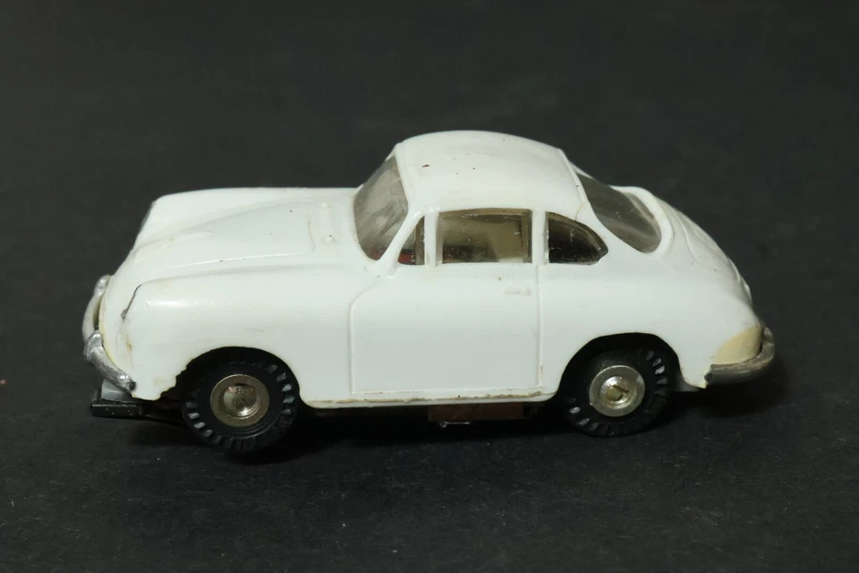 Old Faller Ams Auto Motor Sport Highway Model Car Porsche 356 White 4822 - image 4 of 4