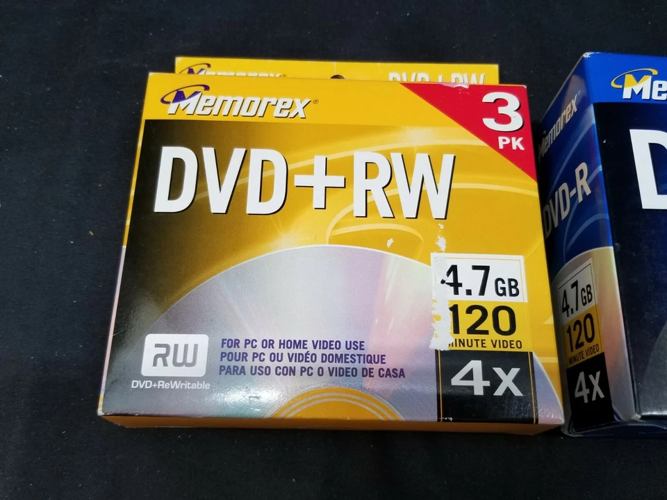 3 Packs ALL NEW Memorex DVD Lot: (1) 3 Pk DVR+RW (2) 5 Pk DVD-R & (3) 5 Pk DVD+R - Image 2 of 4