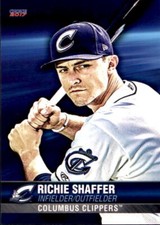 2017 Columbus Clippers Choice #28 Richie Shaffer Flemington New Jersey NJ Card