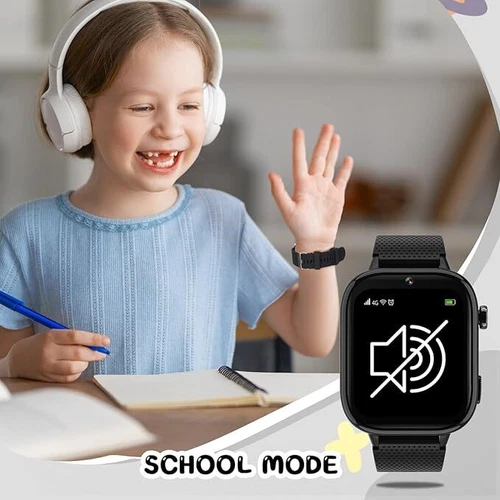 Kinder 4G Smartwatch mit Armbanduhr Phone Call GPS Ortungs Tracker SOS Kamera - Bild 6 von 42
