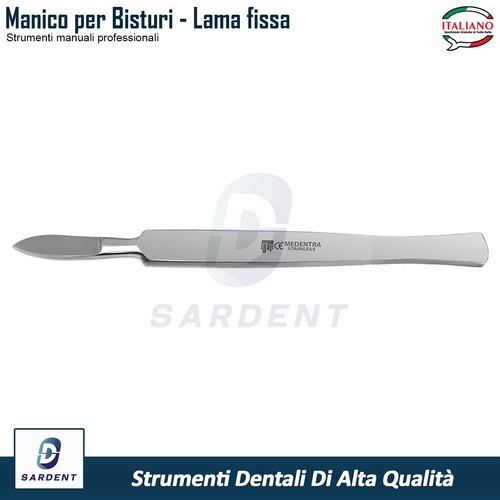 Dentale Manico Bisturi fissa lama Tessuto Taglio Veterinario Chirurgiche Lame - Foto 6 di 7