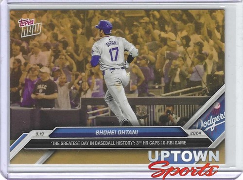 2024 Topps Now RTOD Shohei Ohtani 50/50 3HR GOLD BONUS Card ODB-38 SP